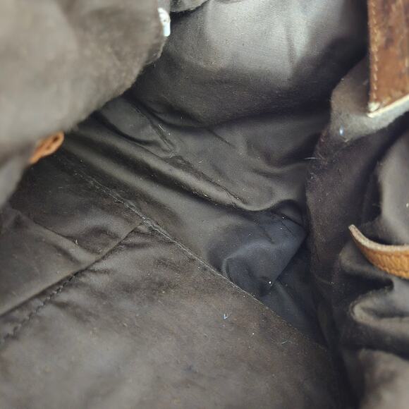 Vilenca Leather Bag Brown Woven Leather Adjustable Shoulder Curved Braided - Picture 14 of 16